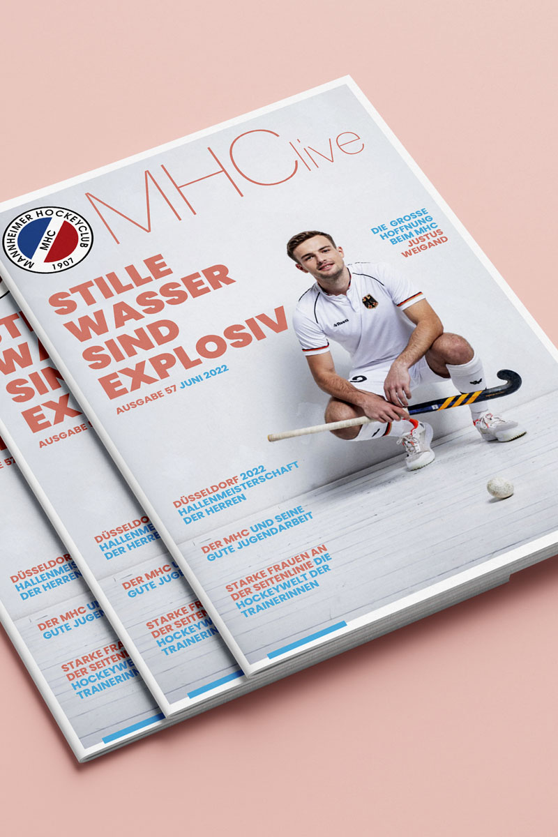 Mannheimer Hockey Club beauftragte Art, commercial mit der Gestaltung des Magazins