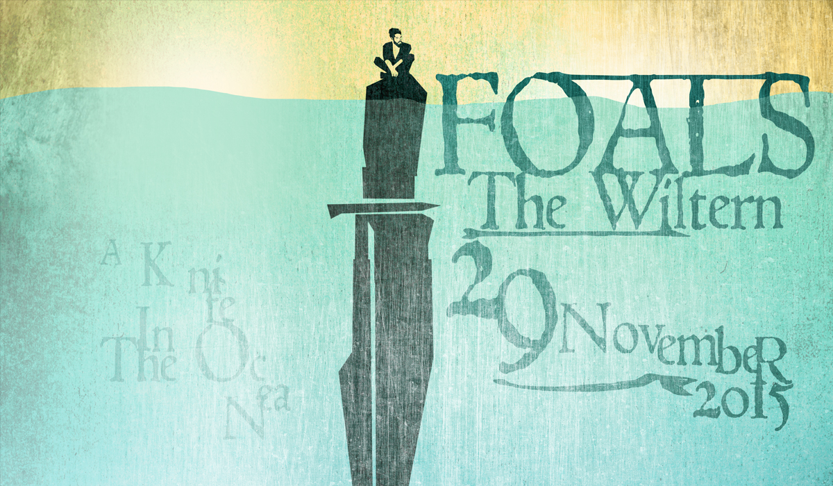 Tourplakat The Wiltern für die Band Foals über Creativeallies