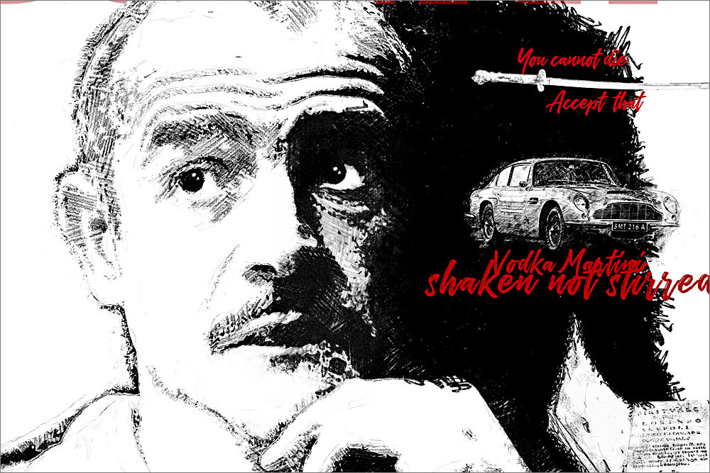 Sean Connery - Skizze