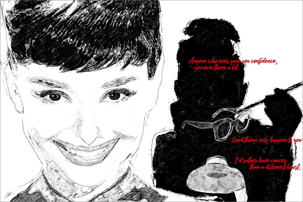 Audrey Hepburn - Skizze