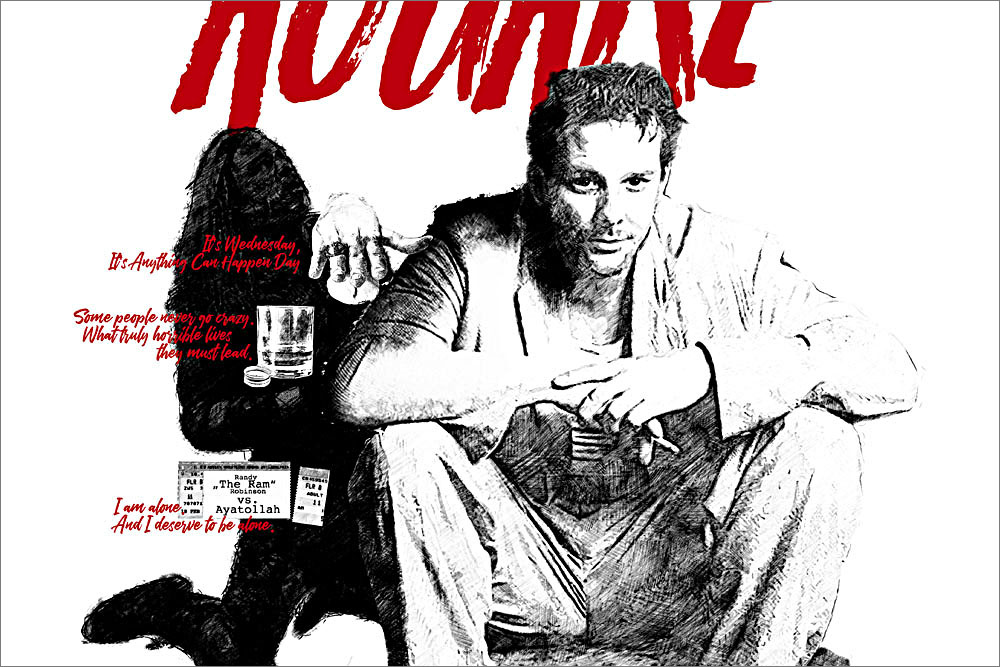 Mickey Rourke - Skizze