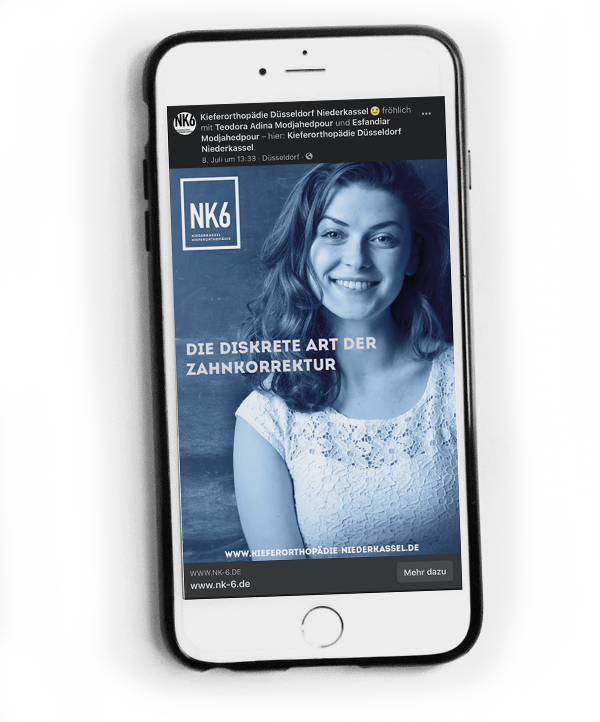 Das muss sitzen: Formatfüllende Werbung aus Facebook